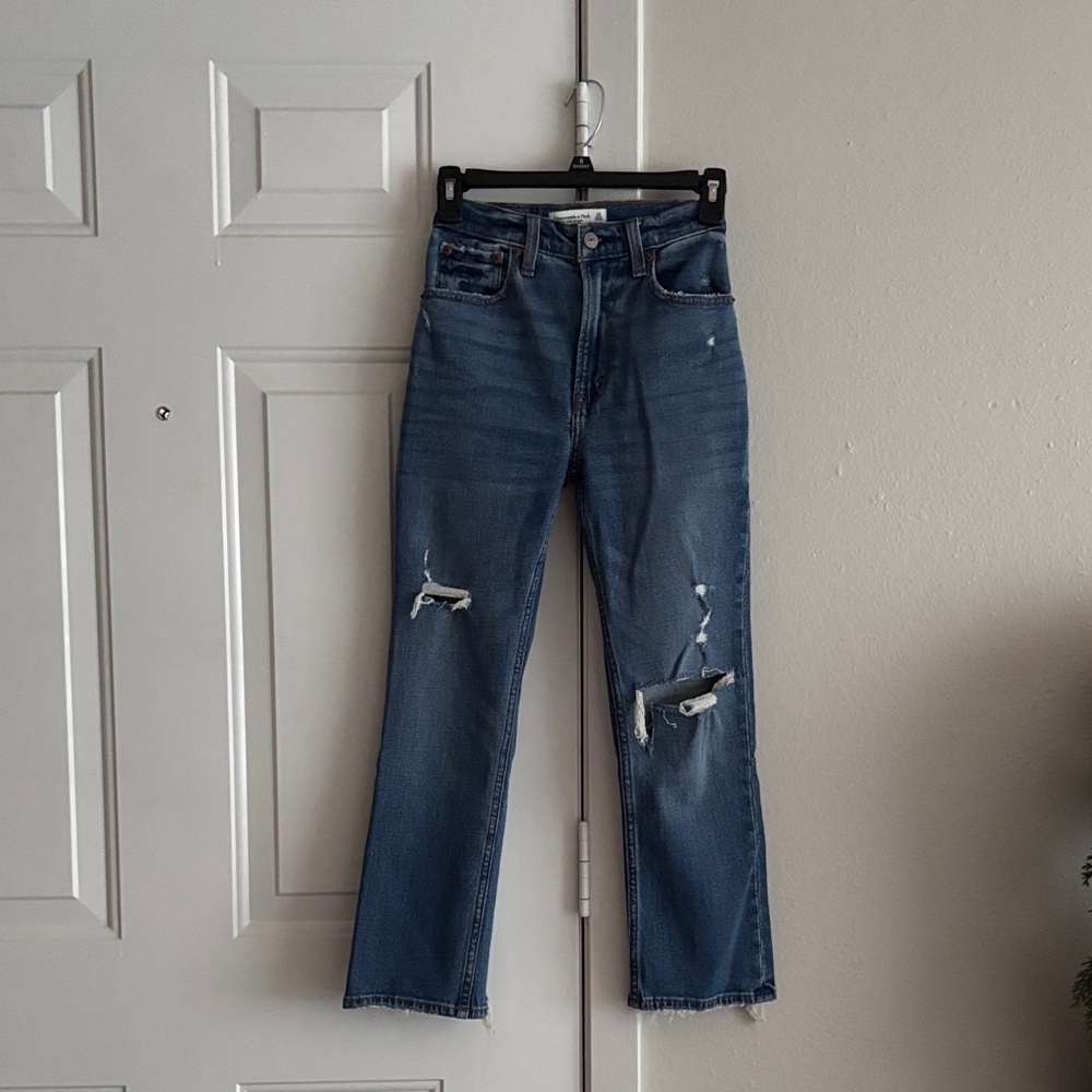 Abercrombie & Fitch The Ankle Straight Ultra High Rise | Size 23